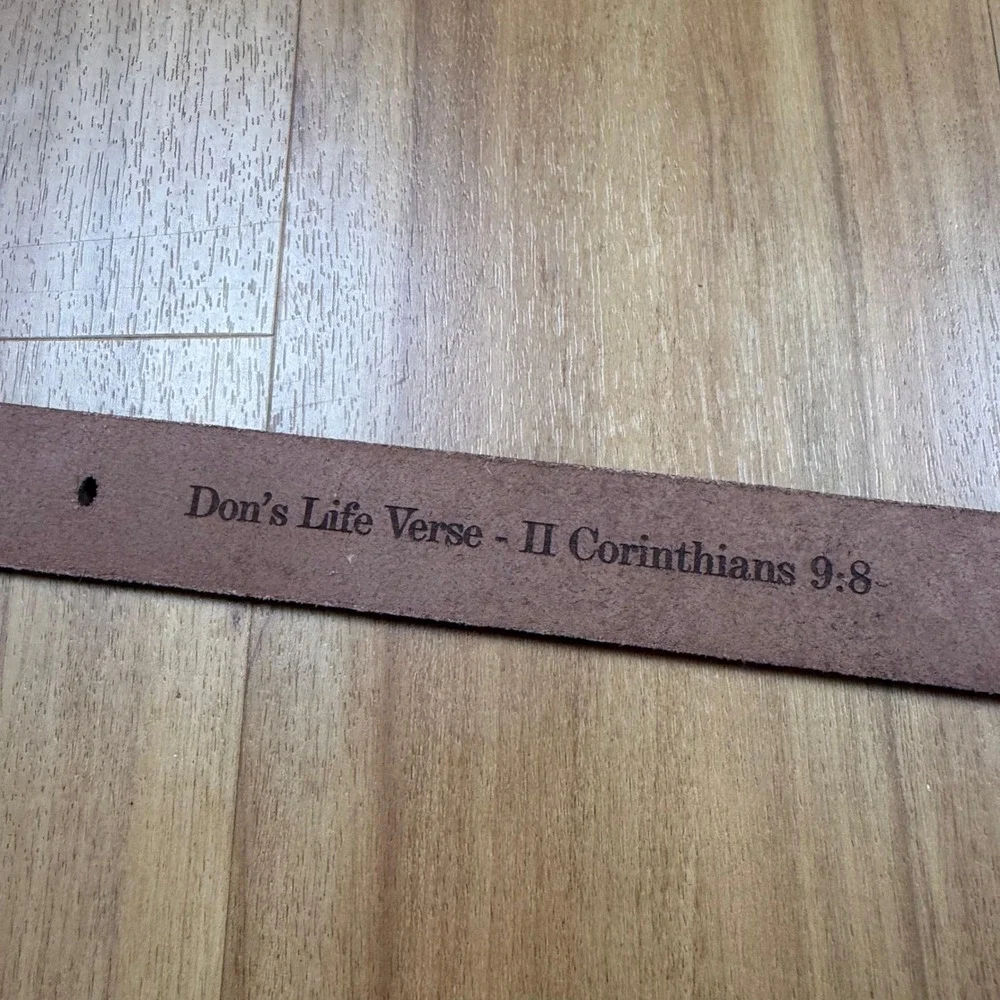 Holtz Leather Co Mens Brown Full Grain Leather Belt Made in USA Size 38